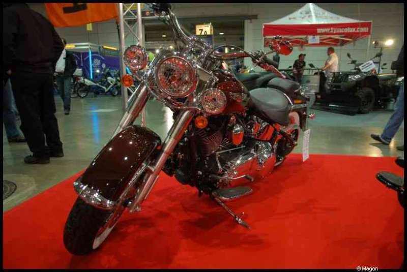 Motorshow 2010 в Люксембурге: бронзовая «Харлей» на красной дорожке