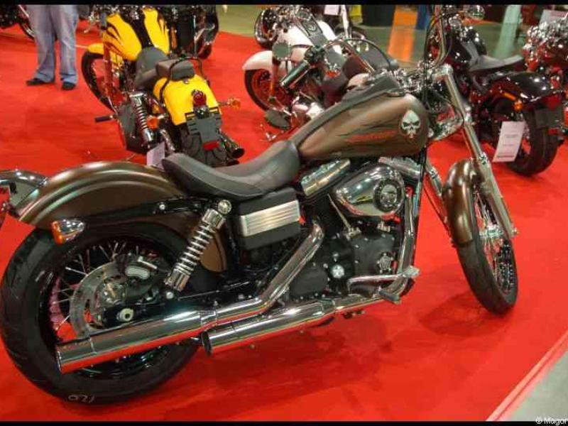 Motorshow 2010 в Люксембурге: бронзовый Harley-Davidson Sportster с черепом на баке