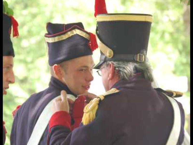 Napoleonic Bivouac в Люксембурге: регулярная церемония наряда