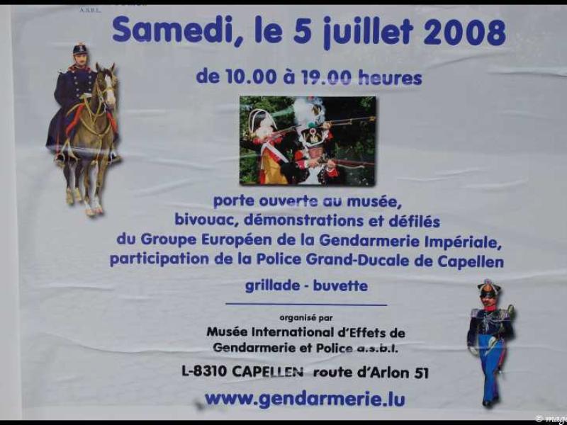 Плакат мероприятия 5 июля 2008 года в Капеллене