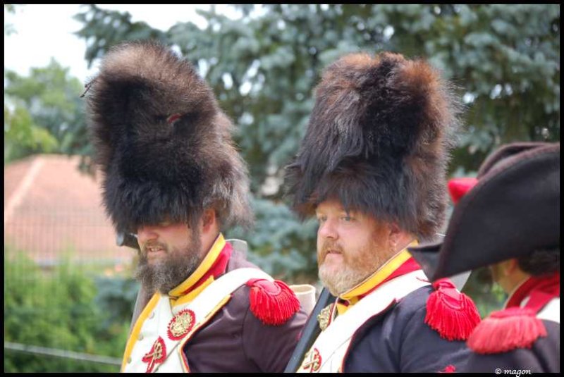 Napoleonic Bivouac в Люксембурге: пушка и шапки с мехом