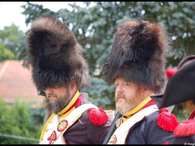 Napoleonic Bivouac в Люксембурге: пушка и шапки с мехом