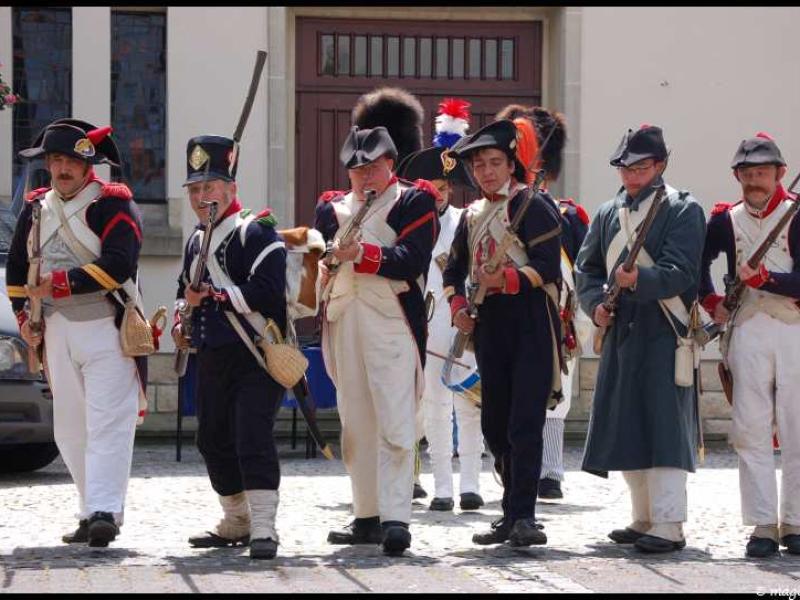Napoleonic Bivouac в Люксембурге: солдаты 1800-х в полном обмундировании