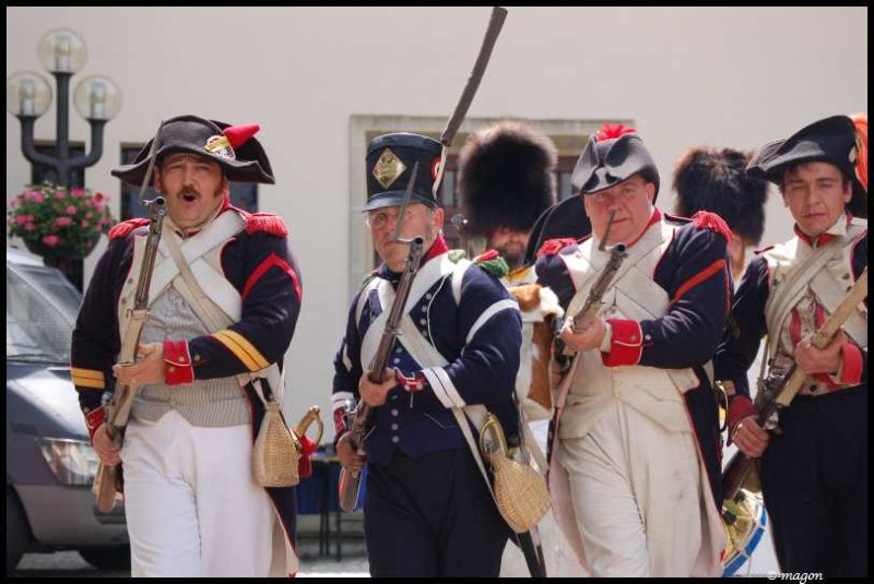Napoleonic Bivouac в Люксембурге: солдаты в мундирах эпохи Наполеона