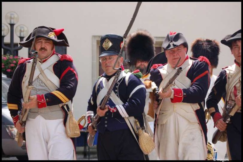 Napoleonic Bivouac в Люксембурге: солдаты в мундирах эпохи Наполеона