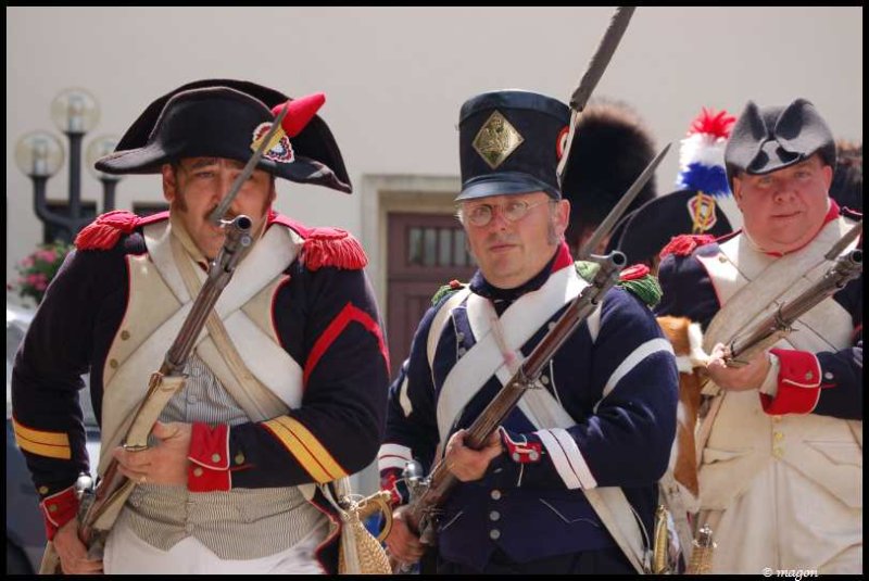 Napoleonic Bivouac в Люксембурге: солдаты в мундирах 1812 года