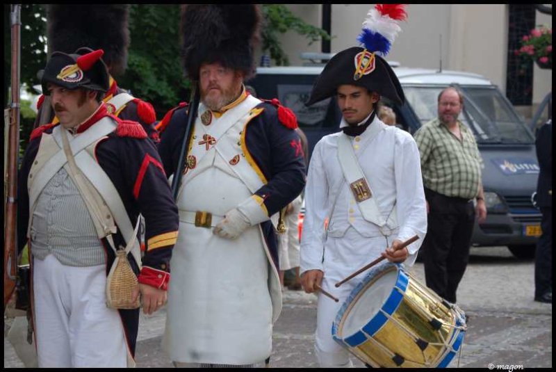 Napoleonic Bivouac в Люксембурге: три солдата в реконструкции эпохи Наполеона