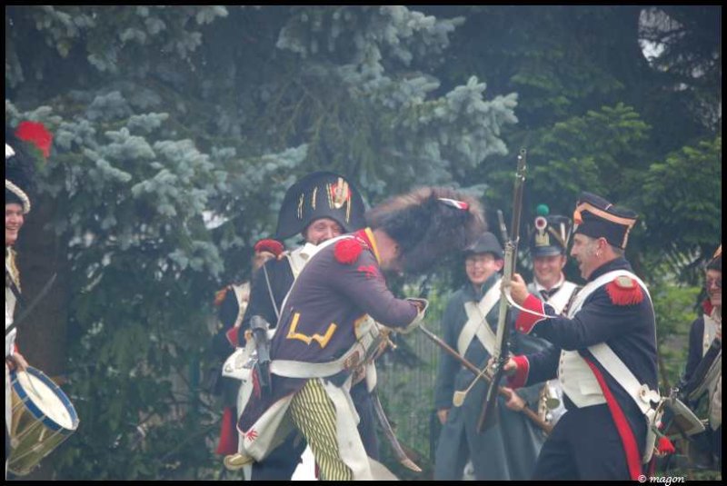 Napoleonic Bivouac в Люксембурге: сцена реконструкции боя 1813 года