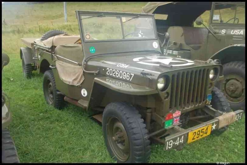 Septfontaines Milcars: зелёный Willys MB с номером 20260967