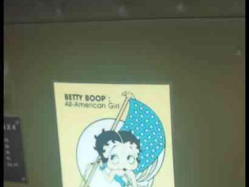 Betty Boop на стене в Septfontaines Milcars, Люксембург