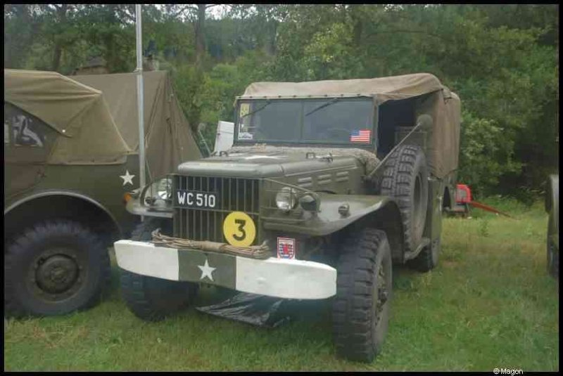 Septfontaines Milcars, Люксембург: военный джип WC-510 с номером 3