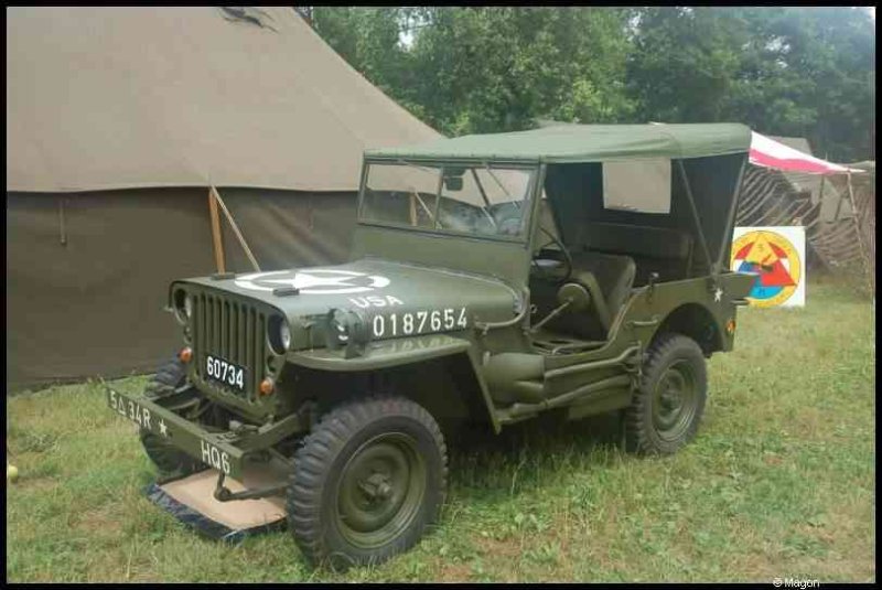 Военный джип Willys MB в Septfontaines Milcars, Люксембург