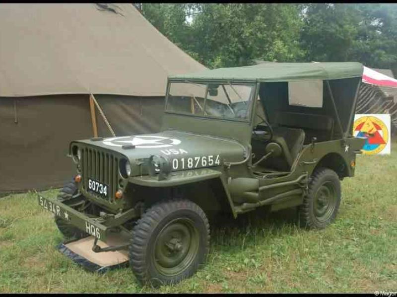 Военный джип Willys MB в Septfontaines Milcars, Люксембург