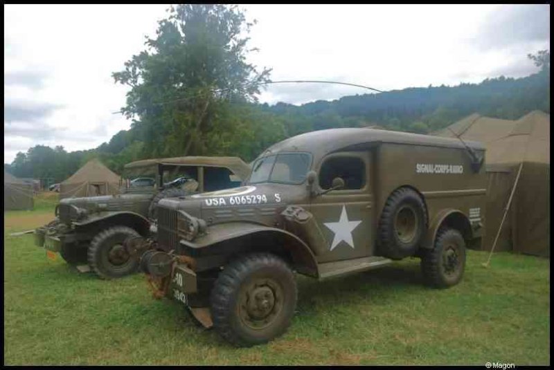 Septfontaines Milcars, Люксембург: военные грузовики 1940-х в лагере