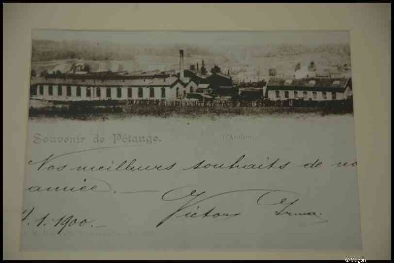Train, Люксембург, 1900: промышленный пейзаж у реки