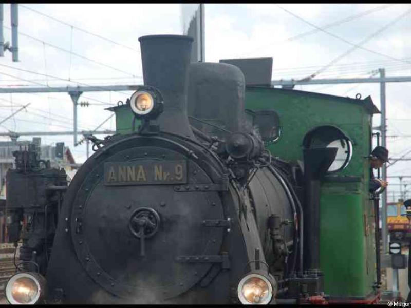 Люксембург, 1900: паровоз Anna Nr. 9 на станции