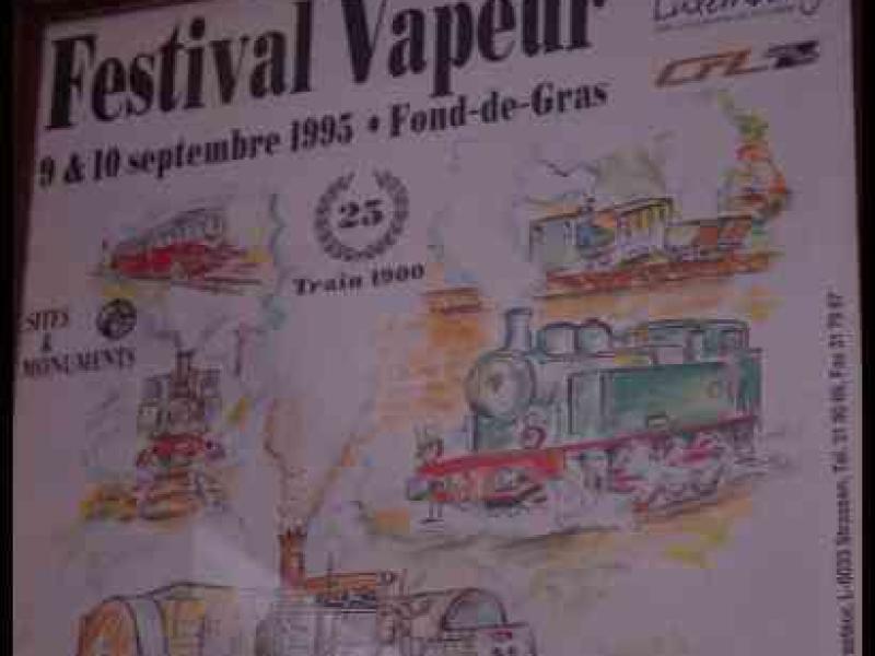 Festival Vapeur 1995 в Фонде-де-Грас, Люксембург: поезда 1900 года