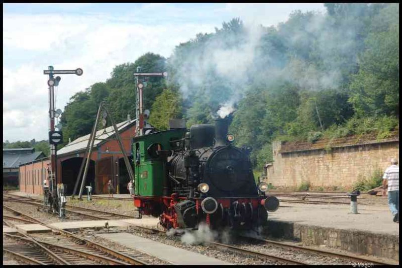 Люксембург, 1900: паровоз на станции Train