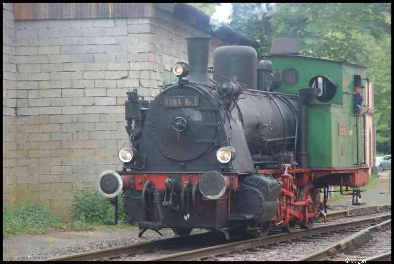 Люксембург, 1900: паровоз Anna № 9 на станции Train