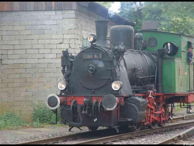 Люксембург, 1900: паровоз Anna № 9 на станции Train
