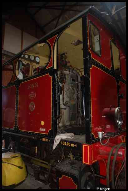 Люксембург, Train, 1900: красный вагон «Jeanne» в ангаре