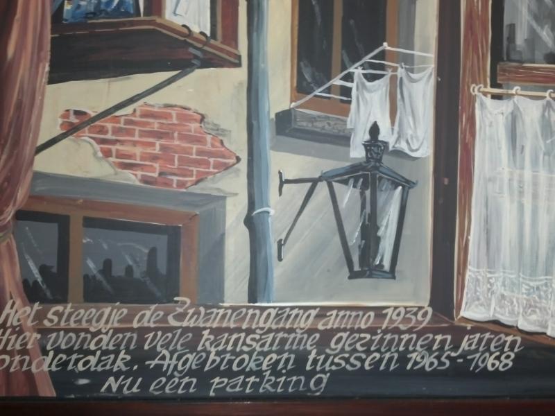Вилла-Сити, Люксембург: стена с надписью о «стегге де Эваненган» 1939 года
