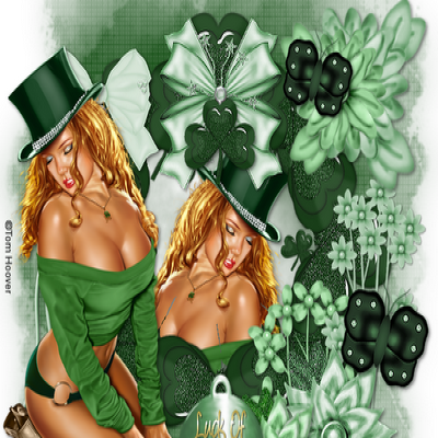 17.03: зелёные шляпы, клевер и надпись «Luck Of The Irish»
