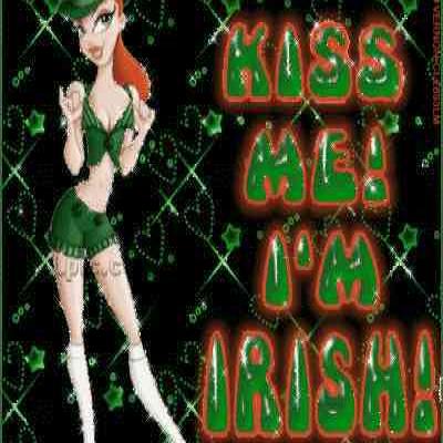 17 марта, разное: зелёная фея с надписью «KISS ME! I'M IRISH!»