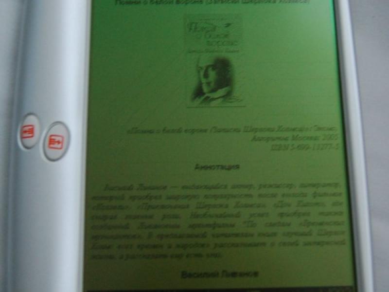 Kolin ILibrary: экран электронной книги с «Песнями о белой вороне» Всеволода Ливанова