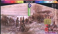 Napoleonic Phonecards: сцена битвы у Бородинского поля, 1812