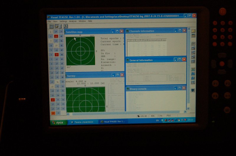 ORSiO TP701: экран с интерфейсом Visual TFAG50 Rev 1.04, 2007 год