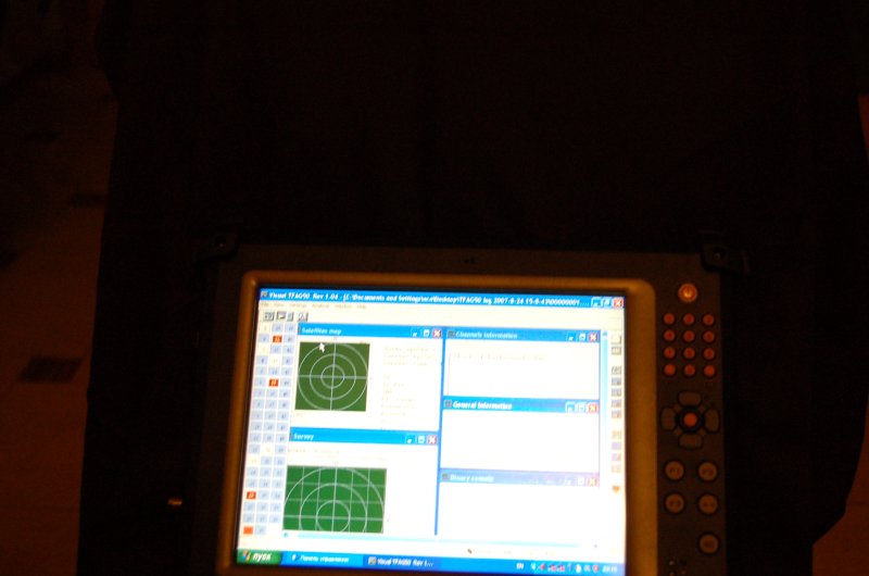 ORSiO TP701: экран с интерфейсом Visual TFAG50 в тусклом свете