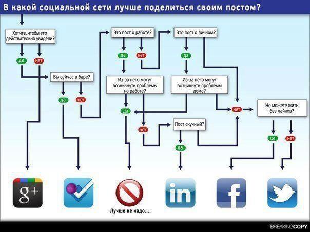 Социальная сеть: выбор постов и лайков в 2015 году