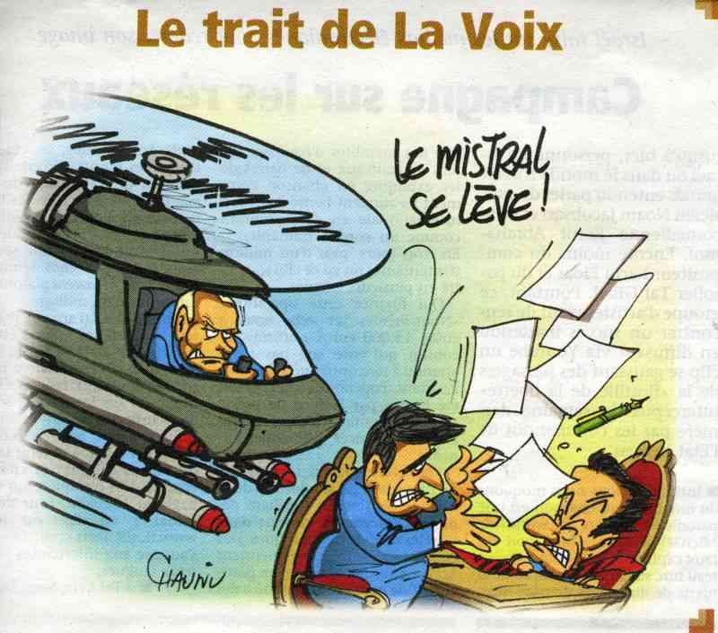 Мистраль поднимается над офисом: «Le trait de La Voix»