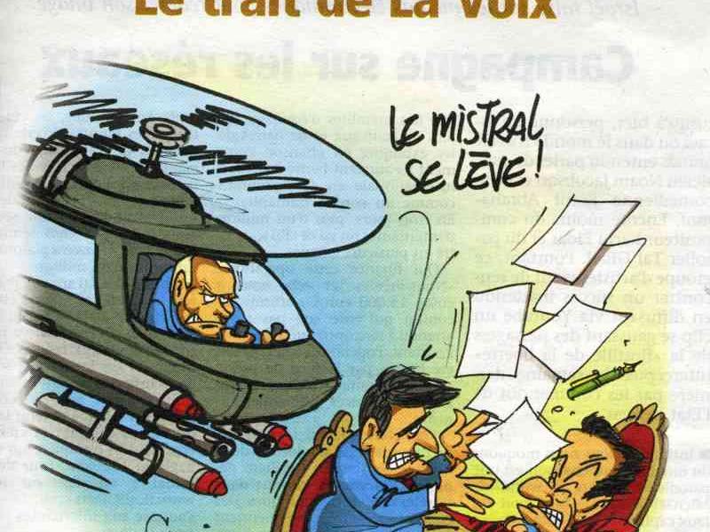 Мистраль поднимается над офисом: «Le trait de La Voix»