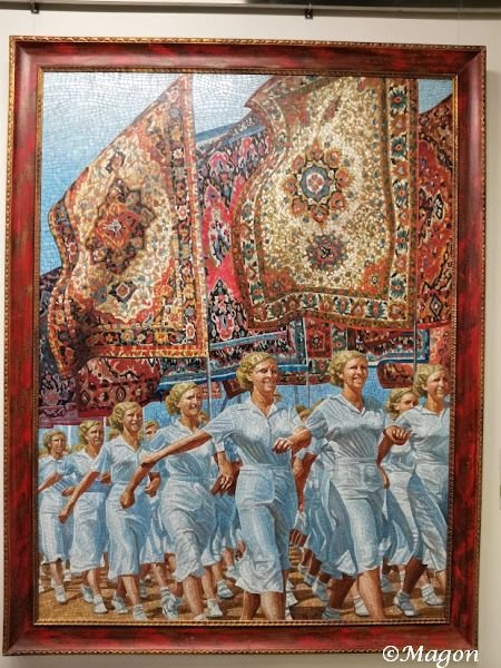 Мозаика «Танцующие девушки» в музее Эрарта, Санкт-Петербург