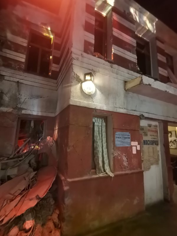 Битва за Москву: разрушенный дом на ул. Арбат, 66