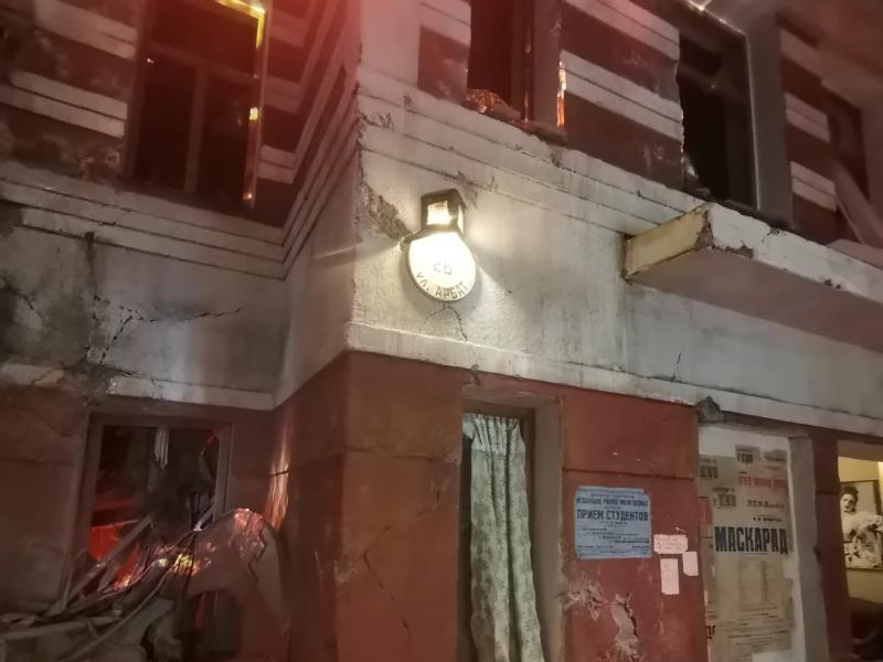 Битва за Москву: разрушенный дом на ул. Арбат, 66