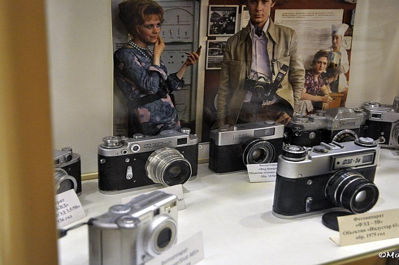 Mosfilm: экспозиция советских фотоаппаратов в музейном зале