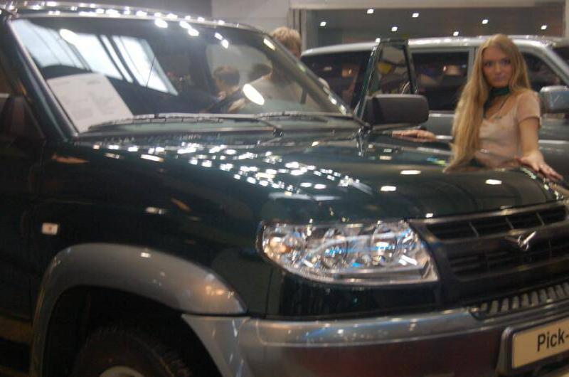 Motorshow 2006: зелёный пикап с табличкой «Pick-up»