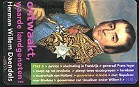 Napoleonic Phonecards: голландский генерал в синем мундире и золотой кайме