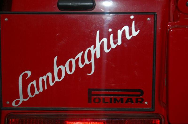 Россия, 2006, Oldtimer: красный багажник с надписью «Lamborghini» и логотипом Polimar