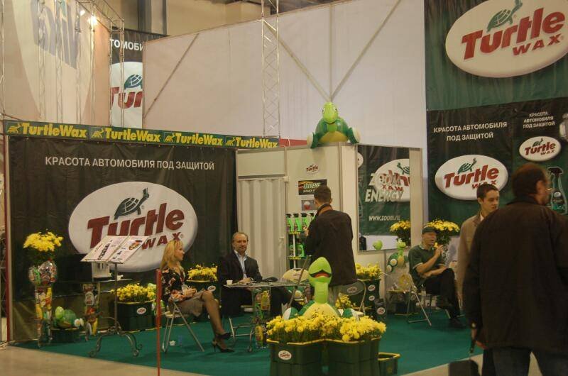 Oldtimer 06 2: стенд Turtle Wax на выставке в Москве