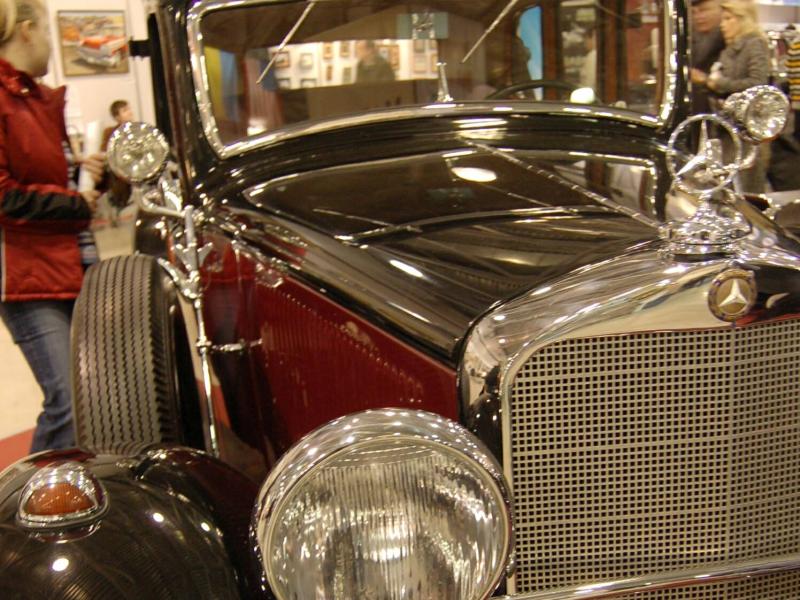 Oldtimer 2007, Москва: черный Mercedes с хромом и звездой