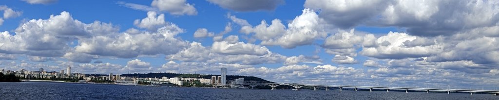 Панорама Волги с корабля