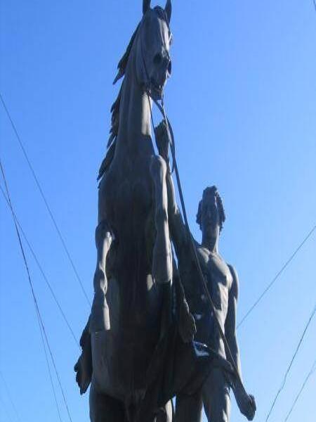 Памятник Гераклу и лошади на Дворцовой площади, 2006