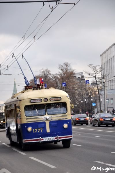 Троллейбус 1777 на Параде троллейбусов в Москве, 15 ноября 2014